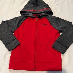 Boys Under Armour Dri-Fit Full Zip Hoodie Youth Size 6